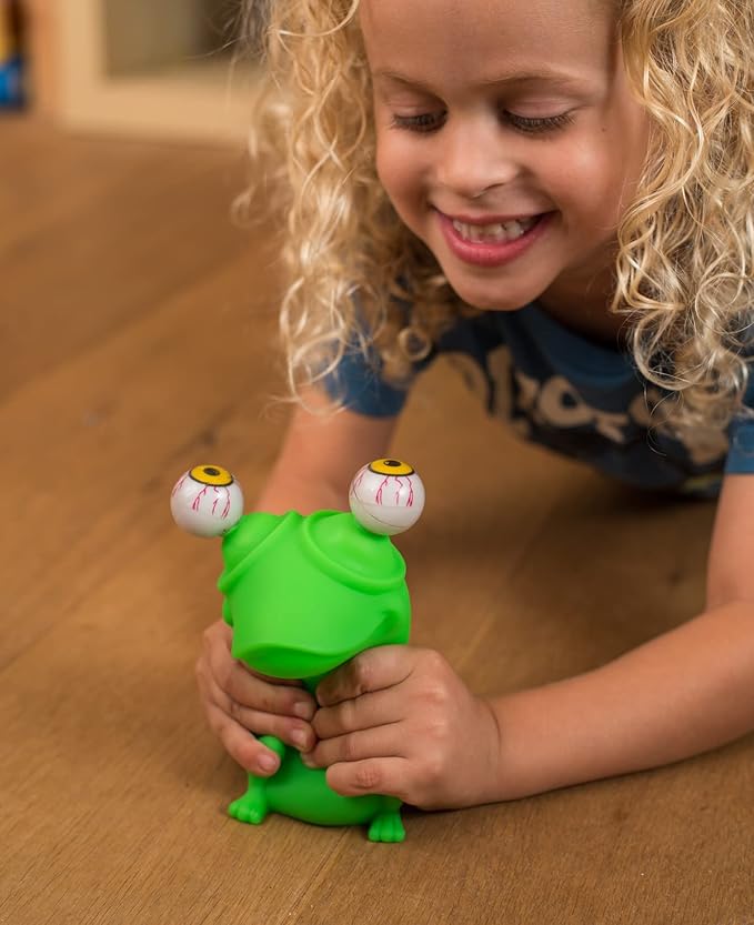 IPIDIPI TOYS Flippy Frog Squishy Eye Popping - Easter Basket Stuffers - Fun Fidget Sensory Squeeze Toy, Birthday Party Favors, Goodie Bag Stuffers for Boys and Girls