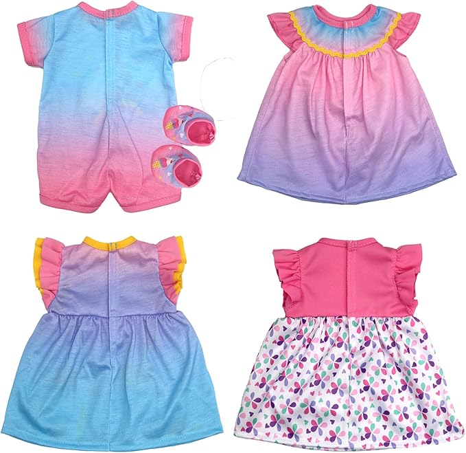 4 Pack Doll Clothes for 13-16 inch Dolls, Dress for 13-16 inches Dolls