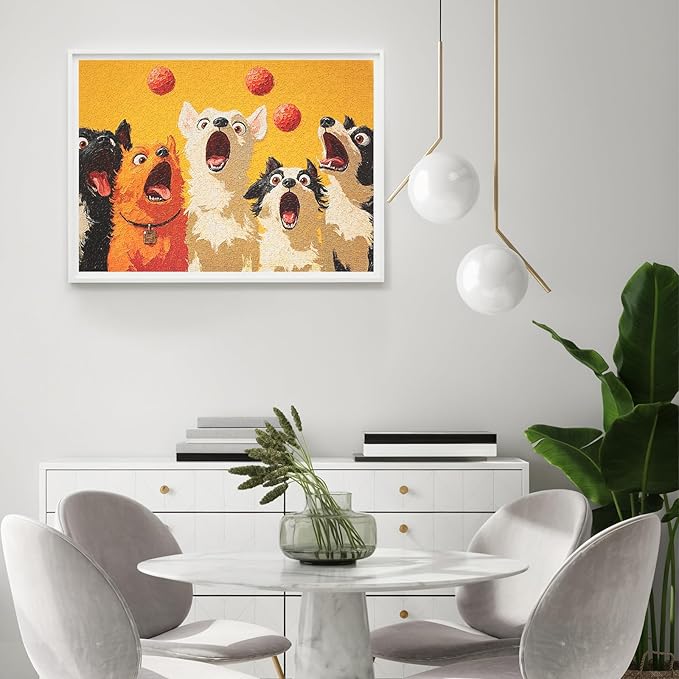 Jigsaw Puzzles for Adults 1000 Pieces, Animal Dogs Difficult Challenging Unique Puzzle for Game Night Family Home Decor, 20x27 Inches, 5 Dogs