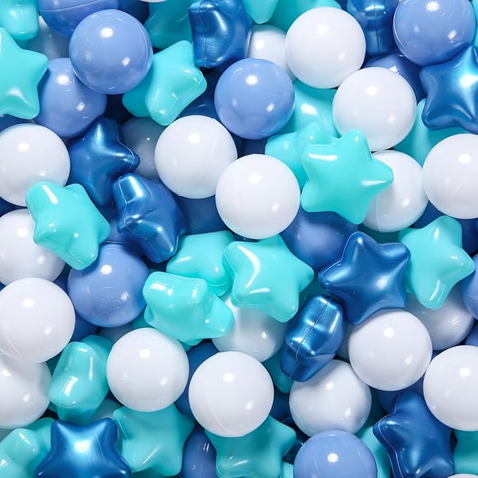 STARBOLO Ball Pit Balls - 100pcs-4colors Crush Proof Plastic Children's Toy Balls Macaron Ocean Balls for Birthday Parties Games Pool