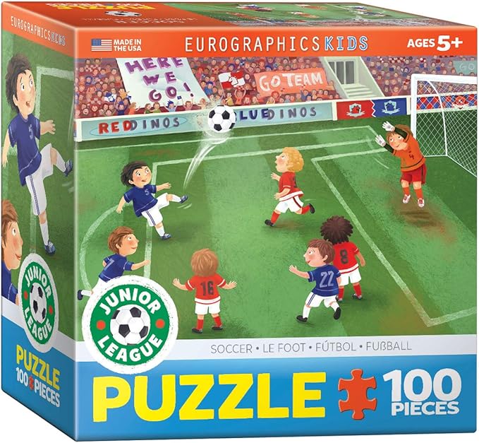 EuroGraphics Soccer Junior League 60 Piece Puzzle (Small Box)