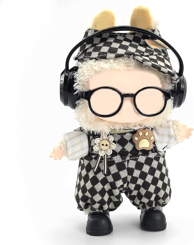 QIUTIMIY Mini Doll Accessories Set 3PCS Fashion Outfit Accessories for 17cm Dolls (Y Black)