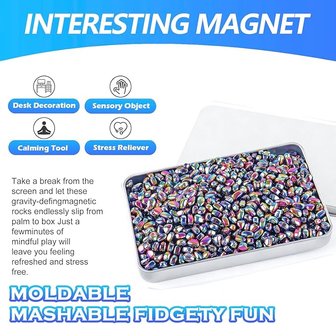 550+ Pcs Putty Fidget Toys for Adults Teens, Stress Relief Sensory Toys for Autism ADHD Anxiety, Desk Fidgets for Office, Fun Gift Idea for Men Women