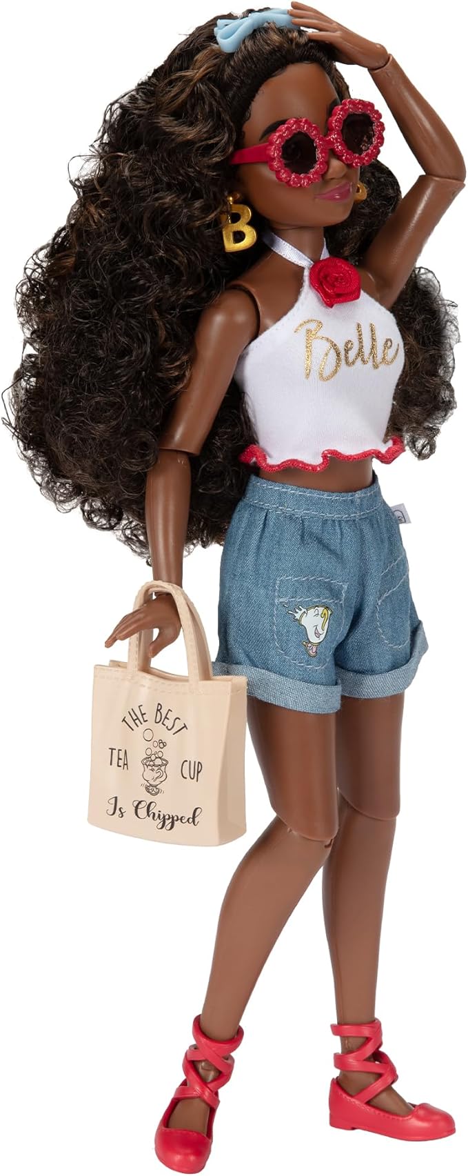 Disney ILY 4ever Fashion Dolls Inspired by Belle 11.5" Tall with 13 Points of Articulation, Two Complete Mix-and-Match Outfits and a Glittery Mickey Ring Included for You!