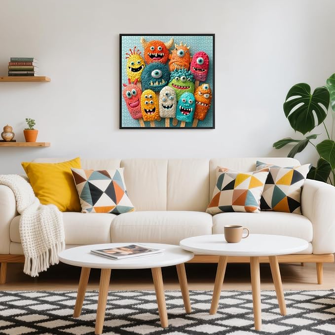 Puzzles for Adults 1000 Pieces, Playful Monster Animal Pattern Puzzle for Adults, Back with Letters for Easy Sorting, Ideal for Home Decor & Puzzle Lover Gifts