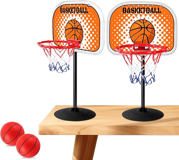 Toddler Basketball Hoop Indoor, Basketball Hoop for Kids Mini Kids Hoops for Outdoor Indoor Goal for Sport Toys Christmas Birthday Gift