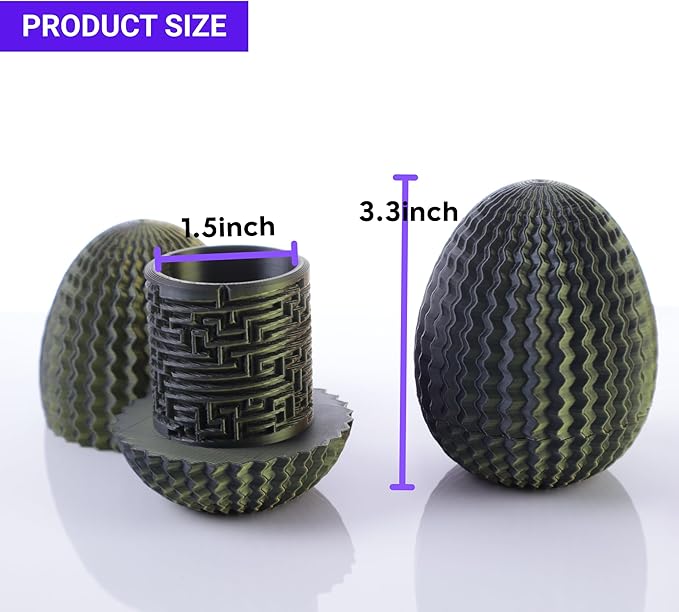 Maze Egg Money Puzzle Gift Box: Available in 4 Unique Internal Designs - Secret Cash Holder & Surprise Gift Container for Easter, Birthday, Wedding - Fun Brain Teaser Toy for Kids & Adults