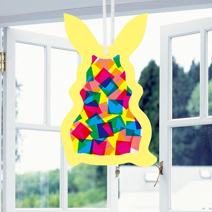 Drawing Paper Activity Craft Supplies, Paper Ornament Art Set, Colorful Sheets for Boys Girls, Premium Material with Smooth Texture, DIY Craft Kit with Creative Design Options, Home Glass Window