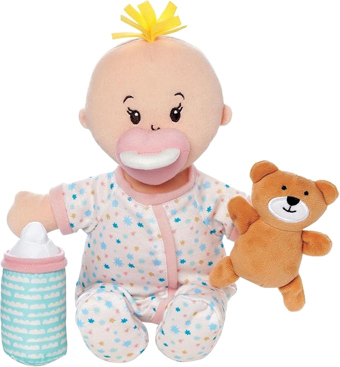 Manhattan Toy Wee Baby Stella Sleepy Time Scents Soft Doll Set, 12",Peach