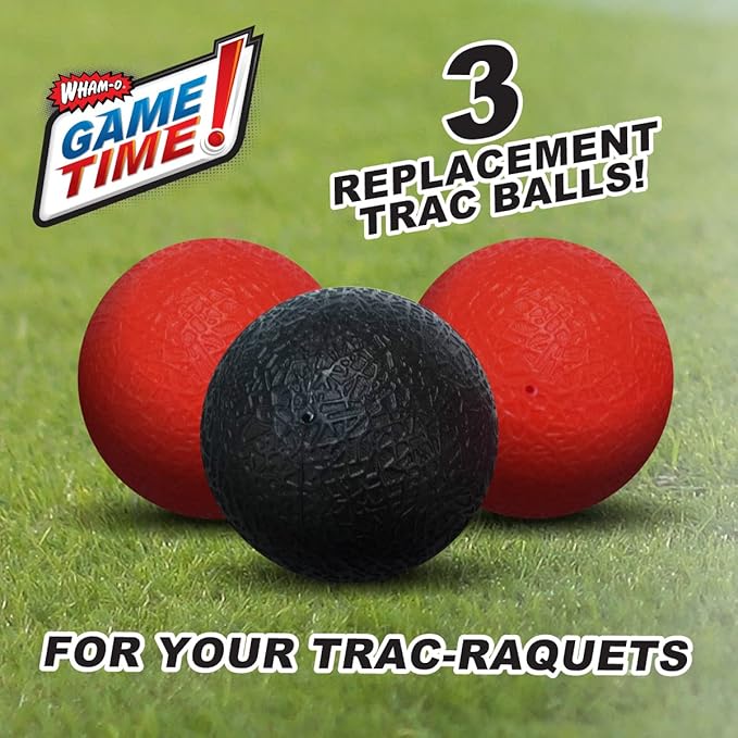 Wham-O Game Time Trac-Ball II. with or Without 2 Rackets. Air Action Balls for Outdoor Play for Kids & Adults of All Ages | Original Tracball & Other Outdoor Games