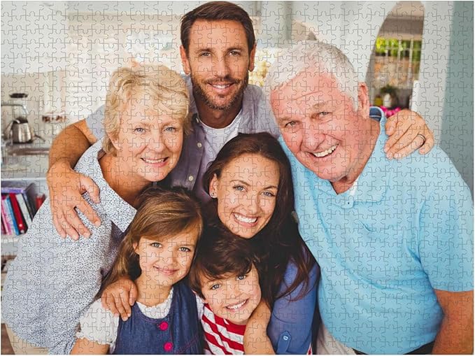 Custom Puzzle Personalized Puzzle 35/70/100/120/300/500/1000/1500/2000 Pieces Customized Puzzles from Photos for Lover Couple Family Friends Pets Dog Cat Picture Puzzles Birthday