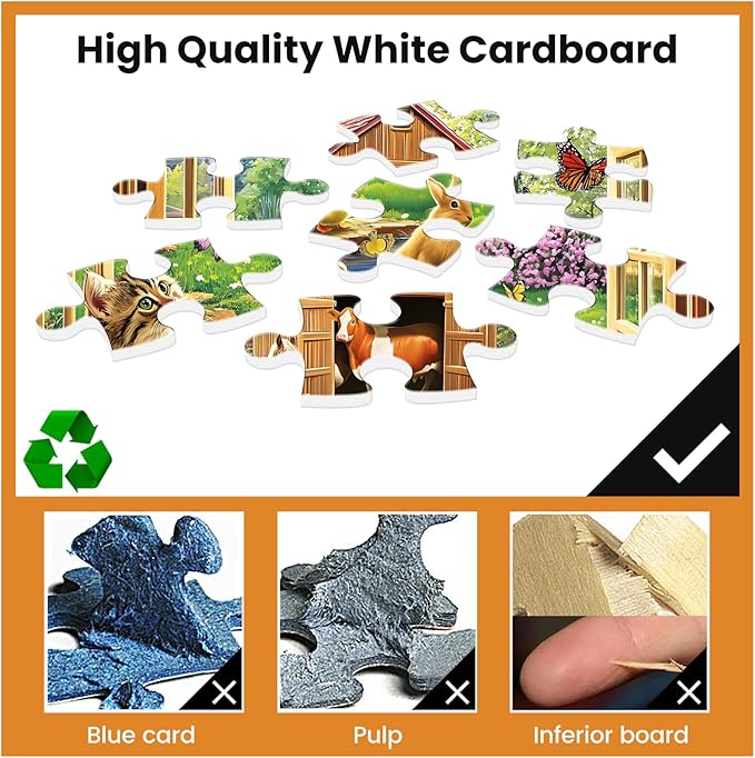 500 Piece Puzzles for Adults Funny Cat Animal Jigsaw Puzzles 500 Pieces Adult Puzzles Pet Lover Family Challenging Game Gift for Friends 20.5x15IN