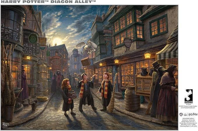 Buffalo Games - Silver Select - Harry Potter - Diagon Alley - 500 Piece Jigsaw Puzzle for Adults -Challenging Puzzle Perfect for Game Nights - Finished Size is 21.25 x 15.00