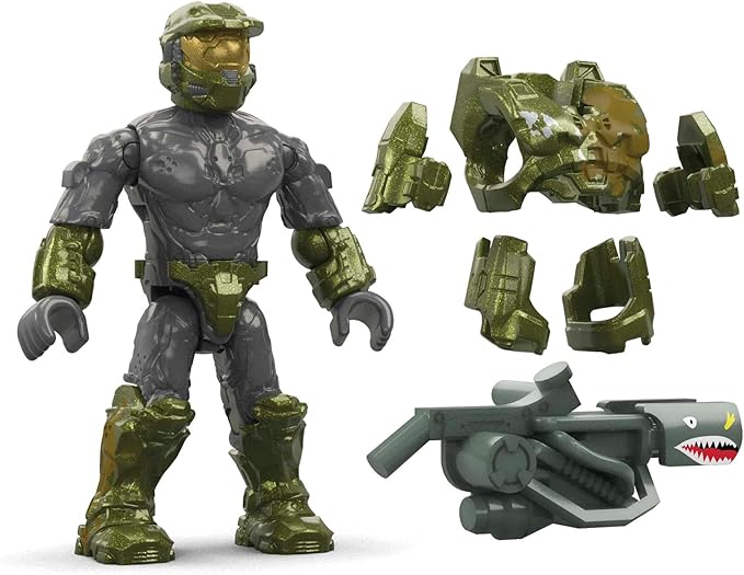 MEGA Halo Infinite Toys Building Set for Kids, Floodgate Firefight with 634 Pieces, 4 Poseable Micro Action Figures and Accessories, Gift Ideas