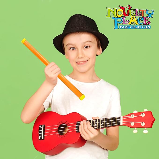 Novelty Place 16" Groan Tube Noise Makers 2 Pack - Funny Party Noisemaker for Kids and Adults - Party Favor Sound Tubes Toys - Orange