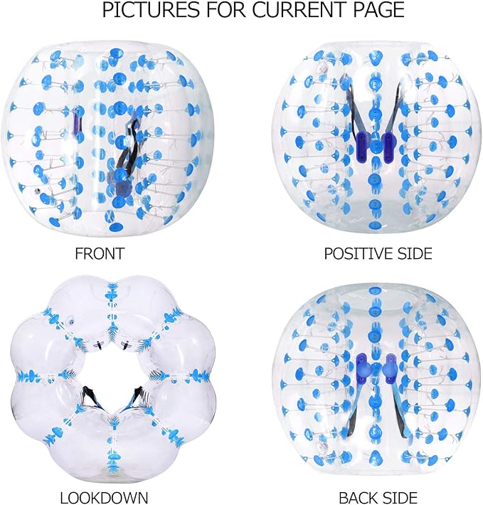 Bumper Bubble Soccer Balls for Teens/Adults, Body Zorb Ball Dia 4FT/5FT(1.2m/1.5m) 1 Pack