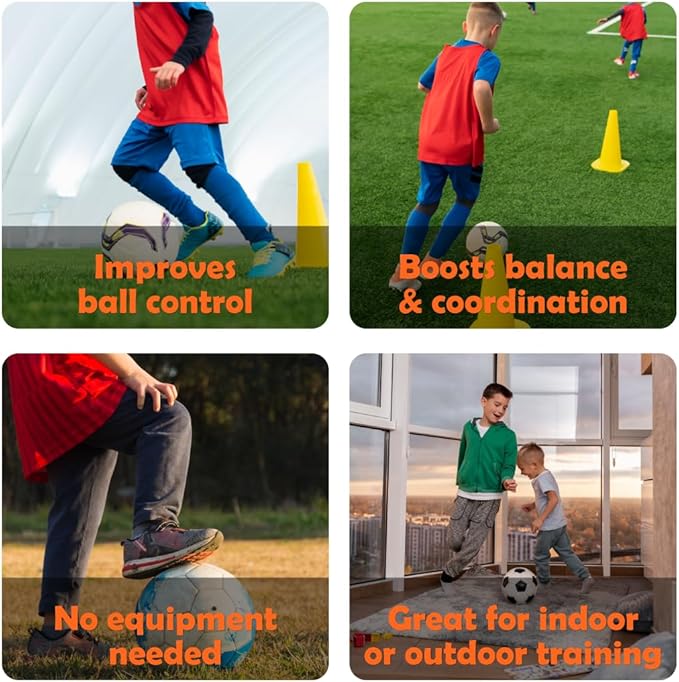 KickDeck ABC Soccer Cards for Kids 4+ | Fun Alphabet Soccer Drills for Footwork, Ball Control & Coordination | Screen-Free Practice at Home & Outdoors
