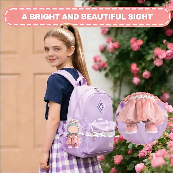 Cute Doll Shoes for Labubu, Premium Doll Shoes for 4-7in Dolls, Compatible with Labubu Doll Clothing & Outfits(Pink Laces)