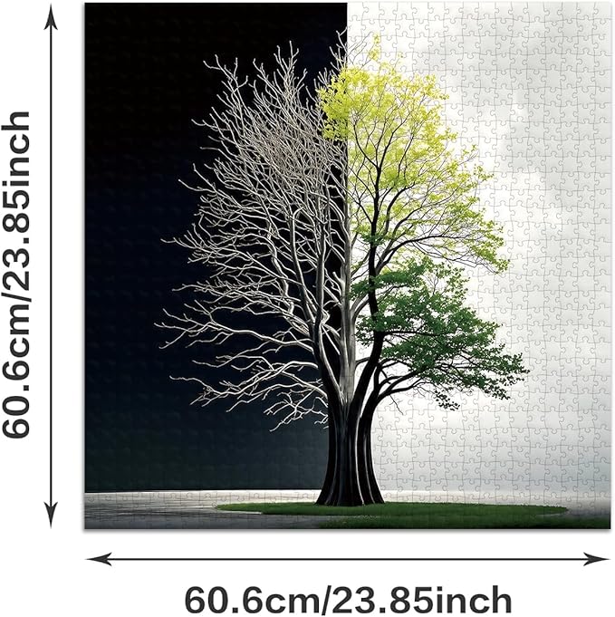 Jigsaw Puzzles for Adults 1024 Pieces - Challenging Fun Puzzles Stunning Art Wall Decor, Gift for Adult Puzzle Lovers, Family Game, Tree of Life Z0804