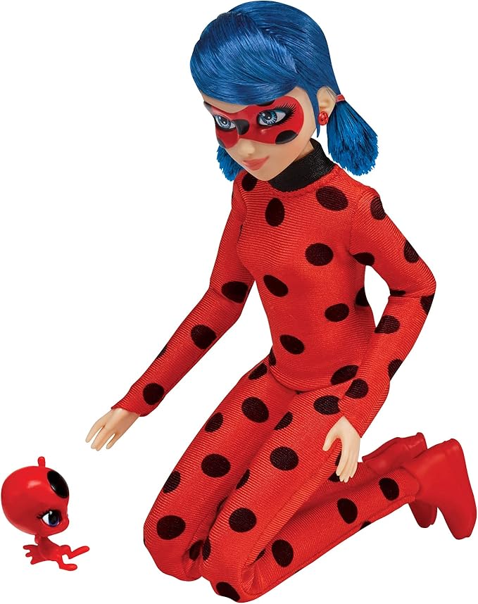 Miraculous Ladybug and Cat Noir Toys Ladybug Fashion Doll | Articulated 26cm Ladybug Doll with Accessories and Miraculous Kwami | Marinette Superhero Ladybug Figurine | Bandai Miraculous Dolls Range