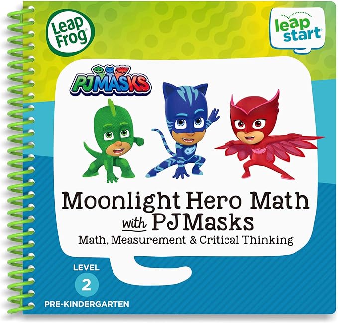 LeapFrog LeapStart 3D Moonlight Hero Math with PJ Masks Book, Level 2