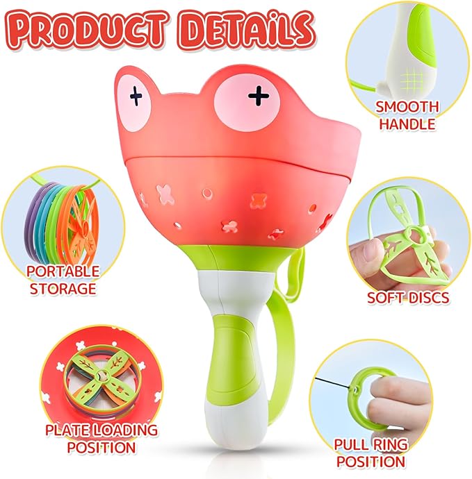 pamexin Outside Toys for Kids Ages 4-8 - Manual Capture Catching Game - Toddler Chasing Toy for Boys & Girls, Ages 3-7 - Outdoor Fun Family Games