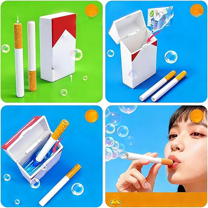 Novelty Bubble Blower Box Set,Stress Relief Toys that Blow Bubbles,Funny Mini Bubble Box Stick Toy for Men Women for Relaxation Fun Office Party Gift Idea (Style A)