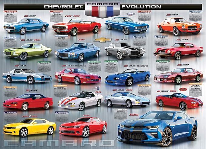 EuroGraphics Chevrolet The Camaro Evolution 1000-Piece Puzzle,108 months to 120 months