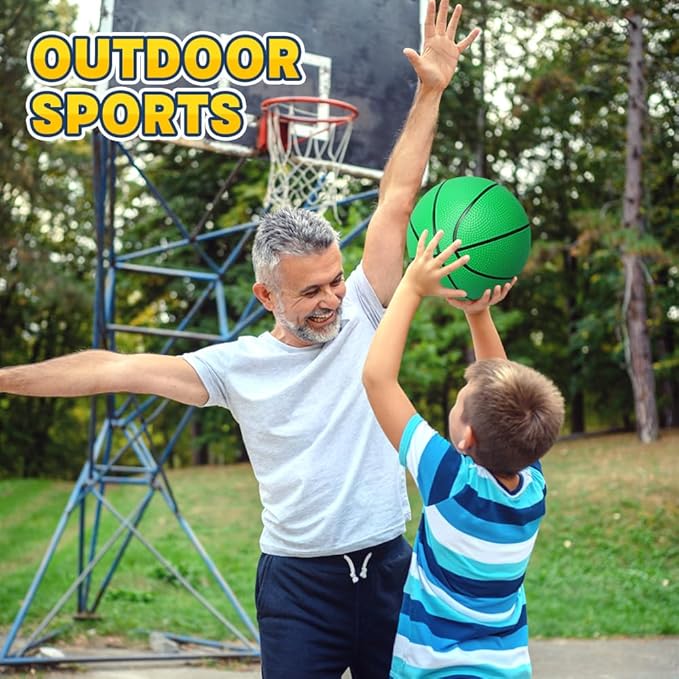 8.6 inch Basketball Toy for Kid Toddler Teen, Soft Ball for Basketball Hoop Shot Trainning, Size 7 Waterproof Basketballs for Swimming Pool, Sports Toy for Indoor Outdoor Water Games Pool Summer Party