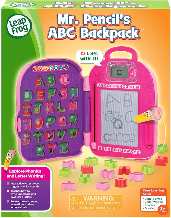 LeapFrog Mr. Pencil's ABC Backpack, Pink