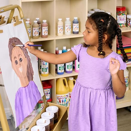 Colorations Colors Like Me Washable Tempera Paint, 8 oz. Each Bottle - Set of 8 Colors - Non-Toxic, Classroom Essentials, Arts and Crafts Supplies for Kids and Adults