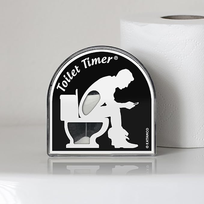 Katamco The Original Toilet Timer (Classic), As Seen on Shark Tank. Funny Stocking Stuffer for Men, Husband, Dad, Son, Boyfriend.