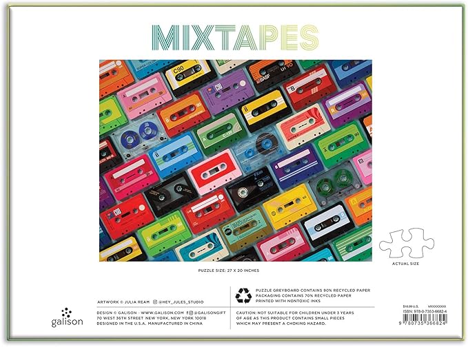 Galison Mixtapes 1000 Piece Puzzle Safari