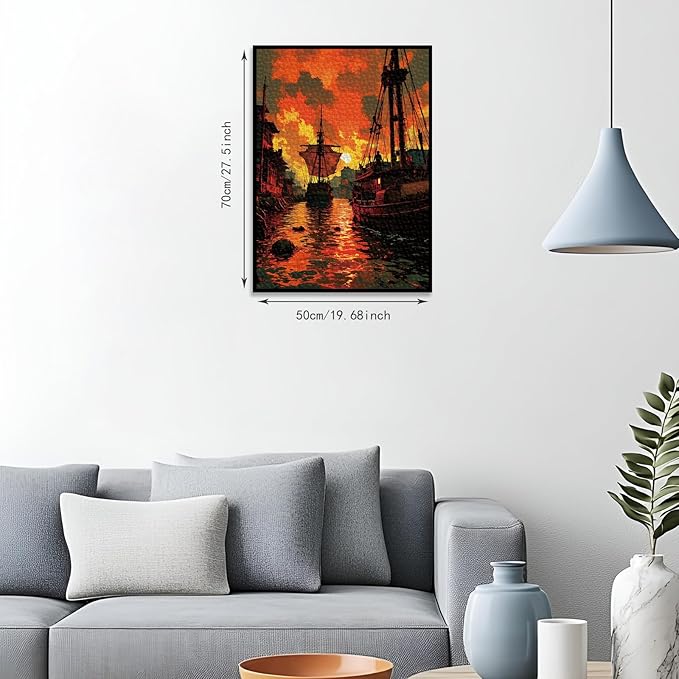 Jigsaw Puzzles 1000 Pieces Magical Door Cosmic Valley Scene Jigsaw, Adult Puzzle with Letter on Back, HD Reference Poster, Impossible Puzzle Home Decor Puzzles Ideal Gift for Family Friends