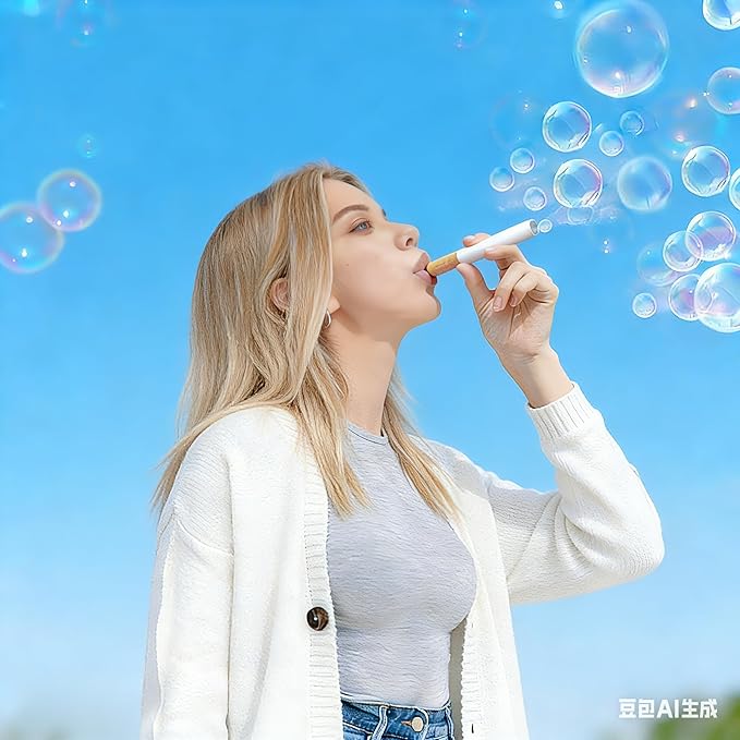 6-Pack Realistic Mini Cigarette Bubble Blowers – Novelty Stress Relief Toy Set for Adults, Funny Gag Gift & Party Favor