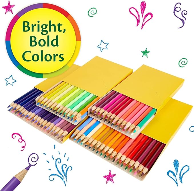 Crayola Colored Pencils Set for Kids (120ct), Coloring Book Pencils, Essential Easter Basket Stuffers, Bulk Colored Pencils for Boys & Girls, Ages 3, 4, 5