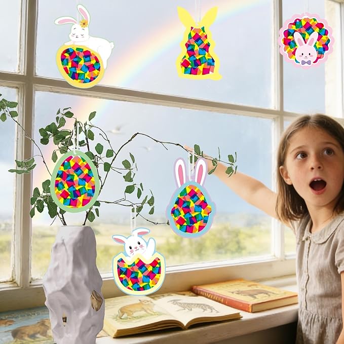 Drawing Paper Activity Craft Supplies, Paper Ornament Art Set, Colorful Sheets for Boys Girls, Premium Material with Smooth Texture, DIY Craft Kit with Creative Design Options, Home Glass Window