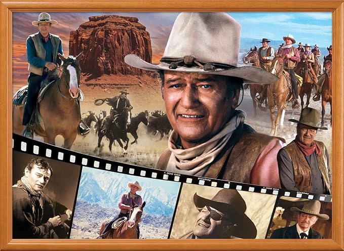 MasterPieces 1000 Piece John Wayne Jigsaw Puzzle for Adults, Family, Or Youth - Legend of The Silver Screen - 19.25"x26.75"