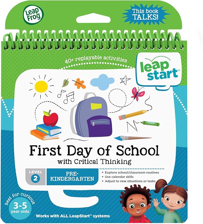 LeapFrog LeapStart First Day of School and Critical Thinking Book