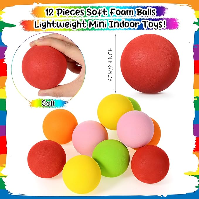 43 Pcs 3 in 1 Carnival Outdoor Games Combo Set Include 6 Plastic Cones, 12 Rings, 12 Bean Bags, 12 Plastic Balls, 10 Feet Play Parachute for Holiday Carnival Party Play Game Decor Supplies
