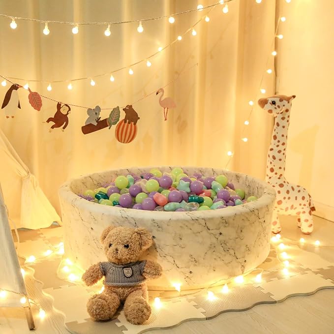 Star Ball Pit Balls for Toddlers -200pcs Ocean Balls Phthalate Free BPA Free Non-Toxic Crush Proof Play Balls Play Tent Pool Playhouse Party Indoor Outdoor(Mint Lavender)