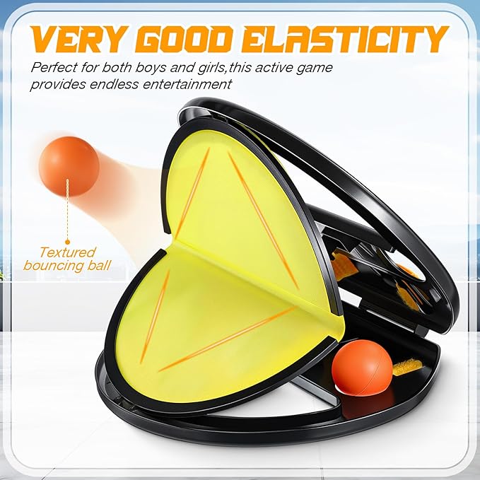 12 Pcs Toss and Catch Ball Game Set Include 4 Pcs Paddles 8 Balls Throw and Catch Ball Game for Outdoor Beach Pool Yard Games
