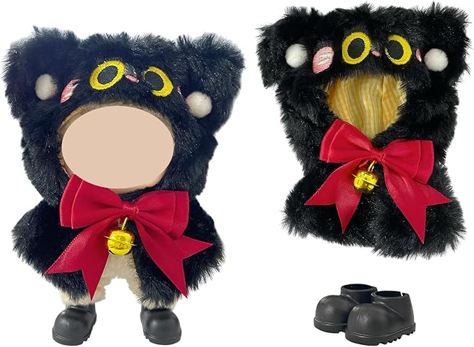 3 Sets Magical Fantasy Style Clothes for 17cm Doll, Pumpkin Outfit with Witch Hat, 6.7-Inch Doll Accessories, Kawaii Outfits Costume Include Shoes and Glasses, (No Dolls)