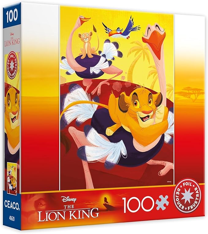 Ceaco Ostrich Race Foil 100PC Puzzle
