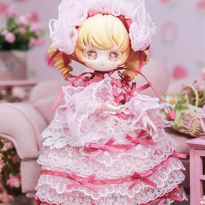 CALEMBOU BJD Blind Box, Vintage Treasures Series 15cm Ball Jointed Doll, Cute Dress Up Doll with Joints, Collection Action Figure Toys, Gift for Girls Boys (Pack of 2)