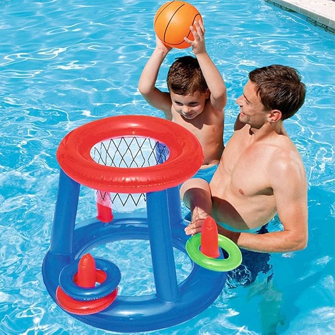 24Pcs 5 Inch Mini Basketballs, Small Basketball with Pump for Kids Adult Colorful Rubber Inflatable Basketball for Mini Hoops & Over Door Hoops Pool, Indoors, Outdoors