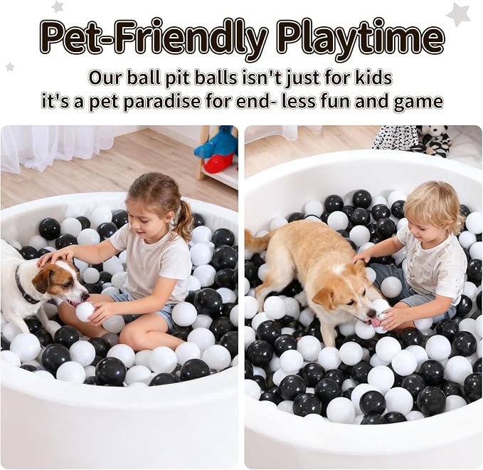 STARBOLO Ball Pit Balls for Toddlers Phthalate Free BPA Free Non-Toxic Crush Proof Play Balls for Toddlers Kids Pool Playhouse Pack of 100 200 500