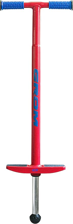 NSG Grom Performance Pogo Stick - Ages 5-9 - 40-90 Pounds (Red)