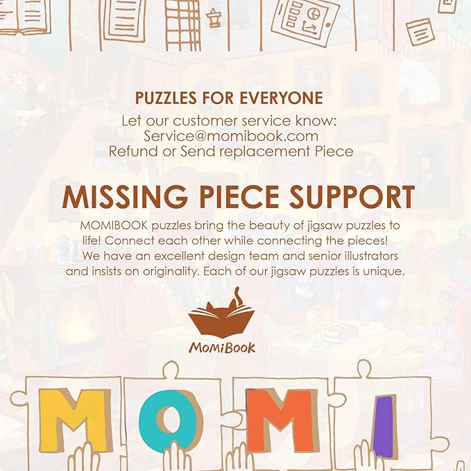 MOMIBOOK Puzzles for Adults 1000 Piece Jigsaw Puzzles of Magic Night Whispers, Glow in The Dark Luminous Painting Image Challenging Hard Impossible Puzzle Unique Funny Party Christmas Birthday Gifts