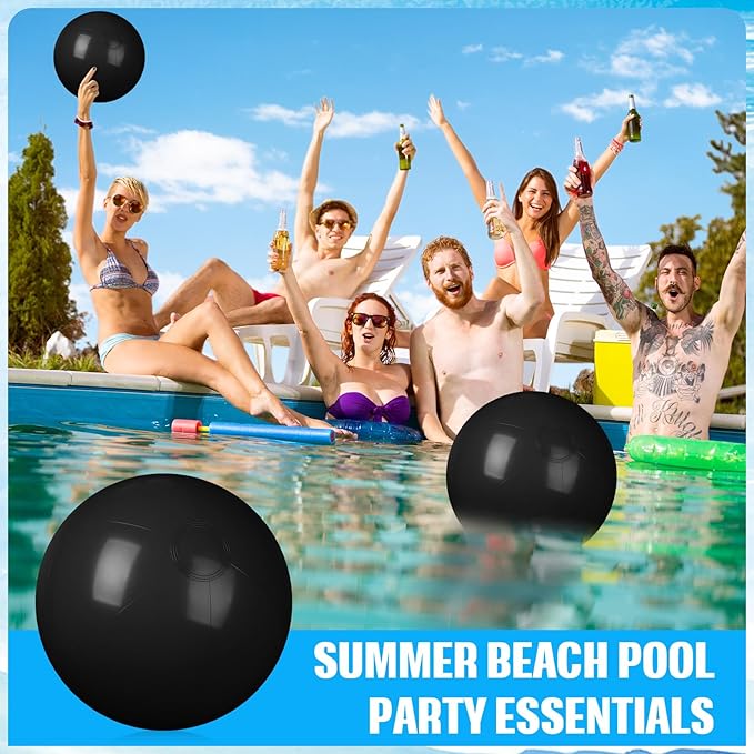 8 Pcs 12 Inch Solid Red Beach Balls Inflatable Beach Ball Bulk Large Blow up Pool Game Toys